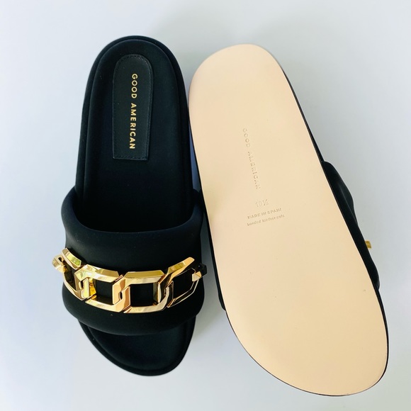 Good American Chain Platform Slide Sandals - Picture 3 of 7